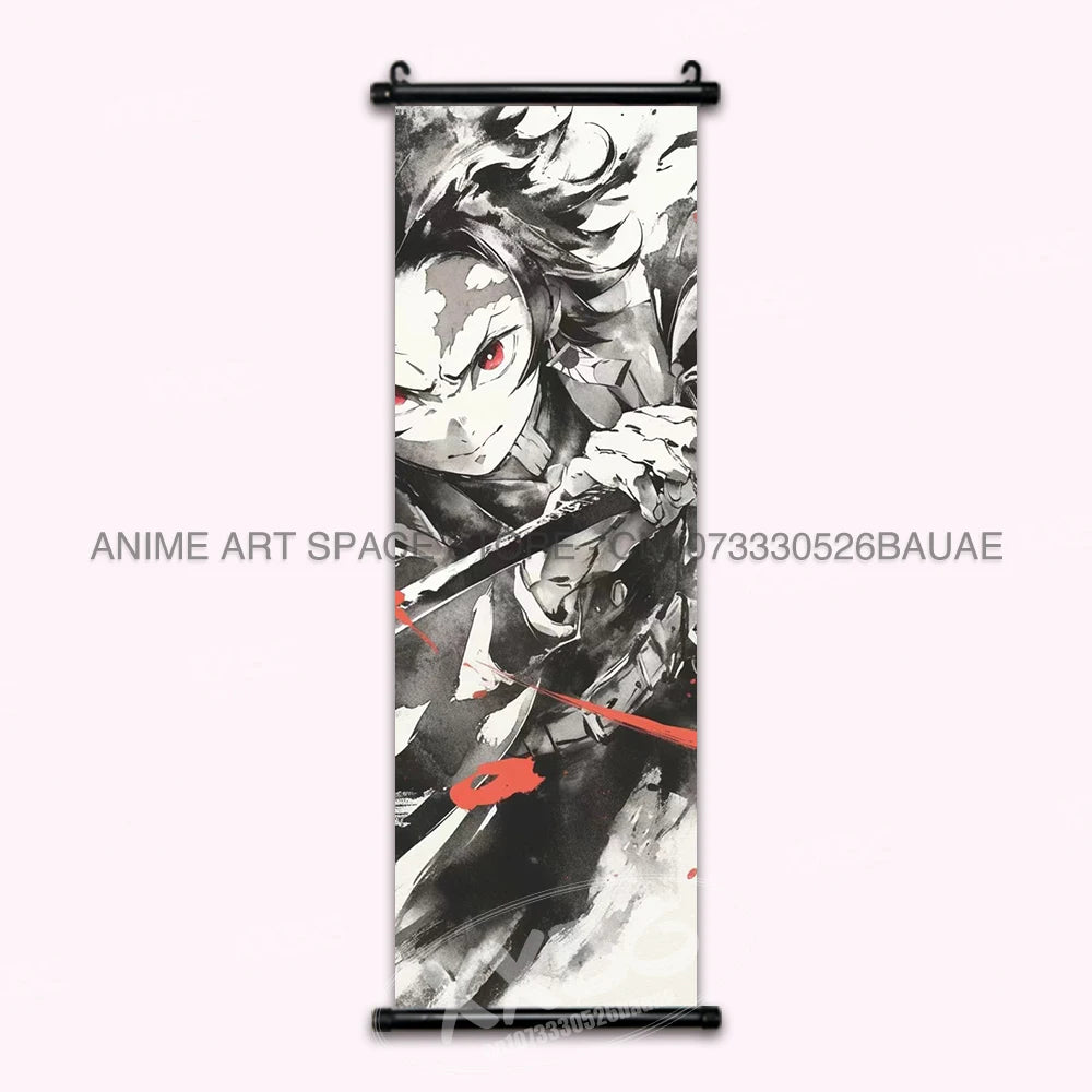 Demon Slayer Rengoku Kyoujurou Canvas Wall Art Scroll