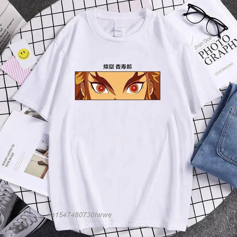 Demon Slayer Kyojuro Rengoku T-Shirt - Hip Hop Design