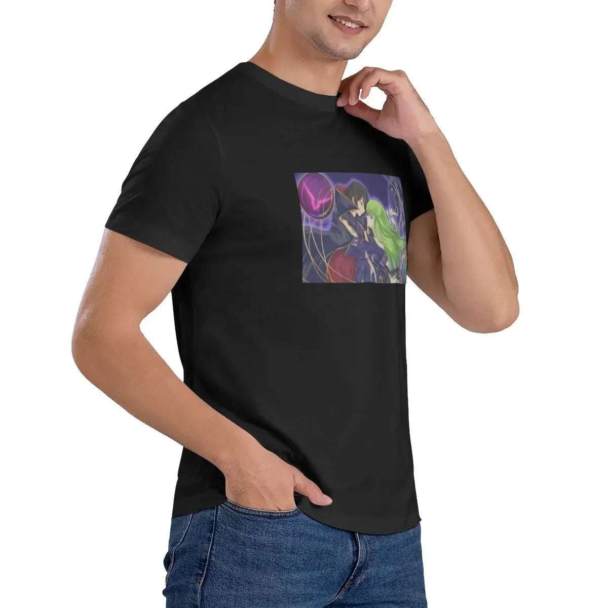 Code Geass Men's Cotton Round Neck T-shirt