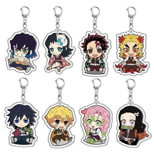 Demon Slayer Acrylic Keychains - Tokitou Muichirou & Agatsuma Zenitsu