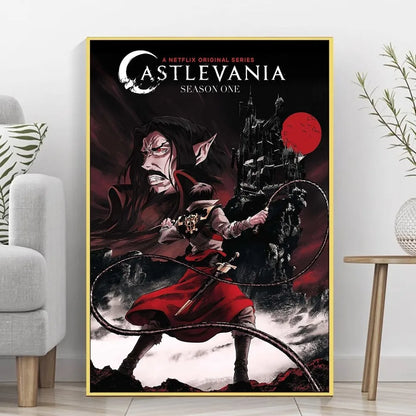 Castlevania Anime DIY Waterproof Poster Sticker