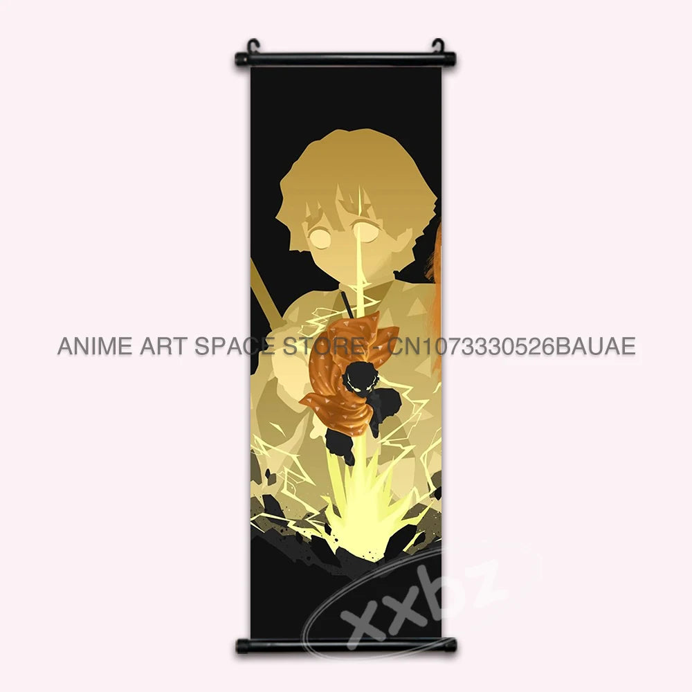 Demon Slayer Tomioka Giyuu Hanging Wall Art Scroll