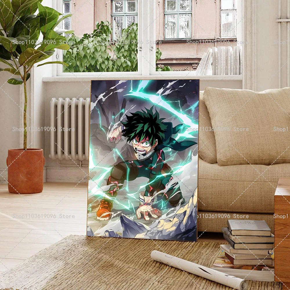 My Hero Academia Poster - Self-Adhesive Waterproof Wall Art