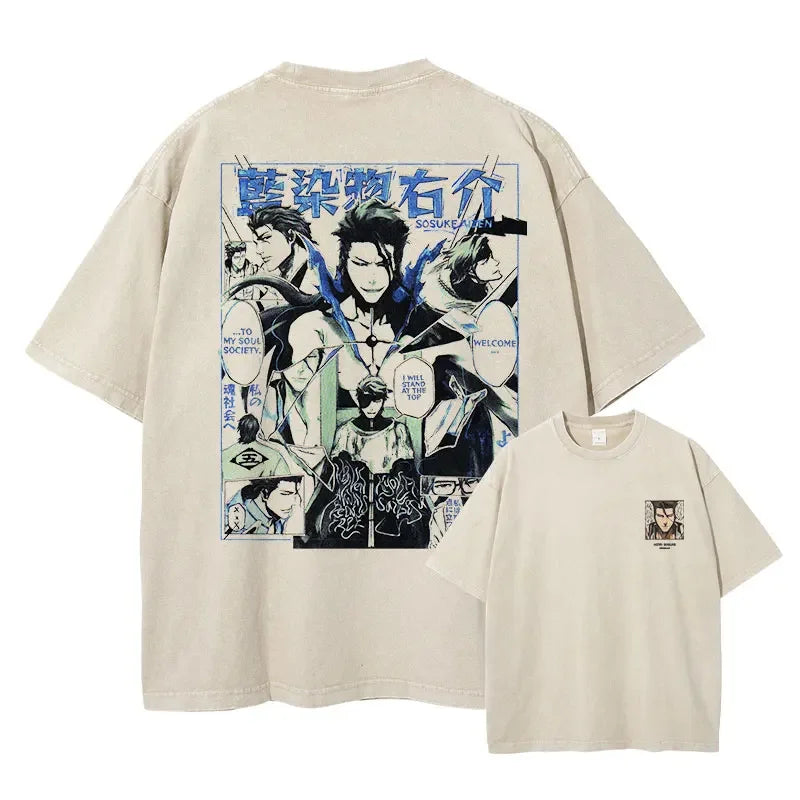 Grimmjow Aizen Ichigo Vintage Anime T-Shirt