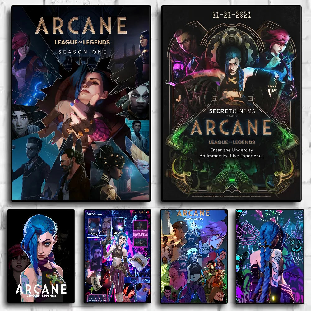 Anime Arcane Season 2 Jinx Graffiti HD Wall Art Poster