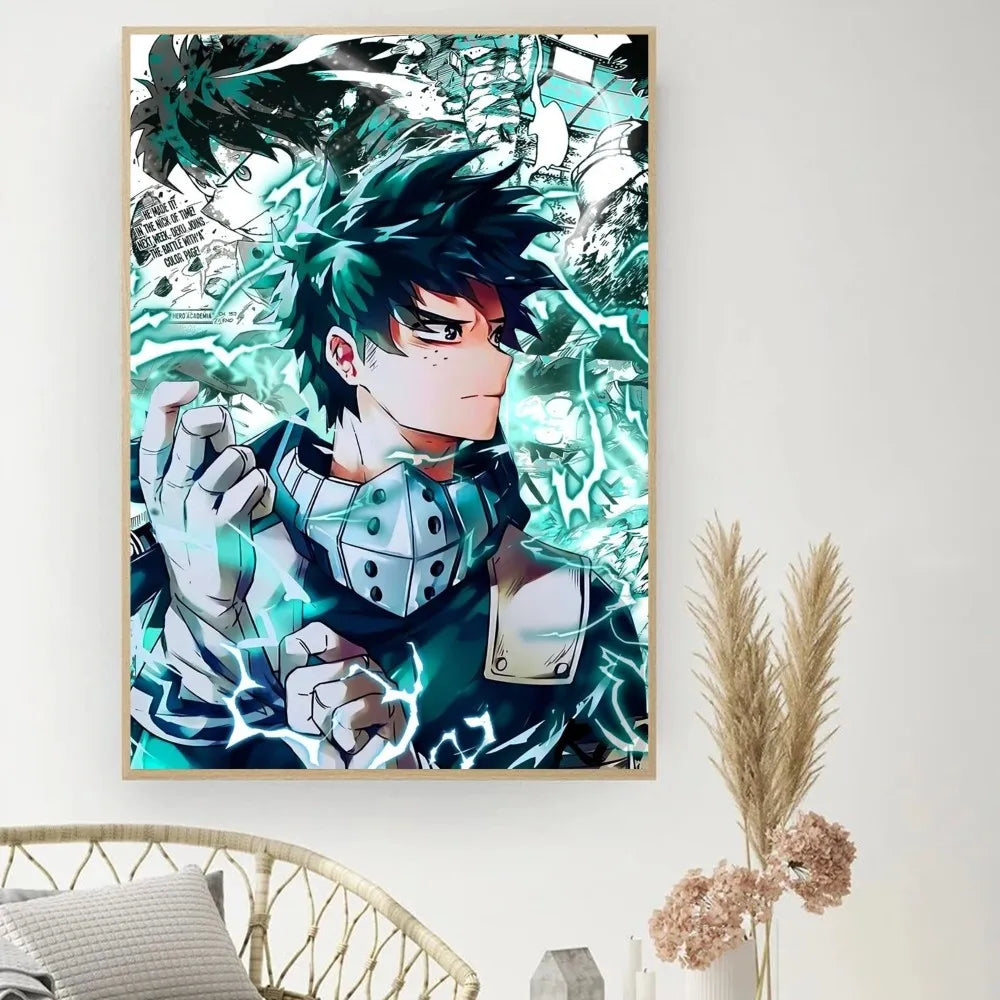 My Hero Academia Vintage Poster Wall Art