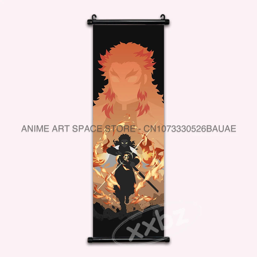 Demon Slayer Tomioka Giyuu Hanging Wall Art Scroll