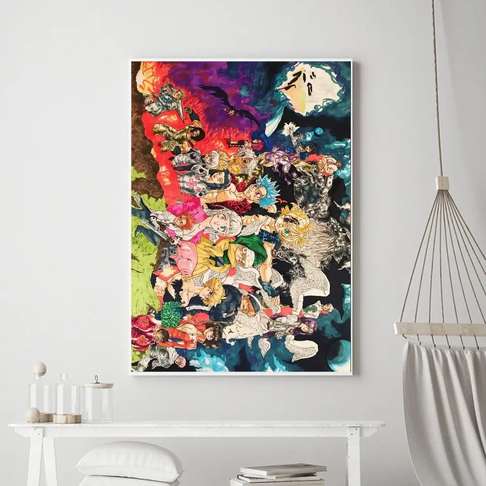 The Seven Deadly Sins Poster Print - Modern Wall Art