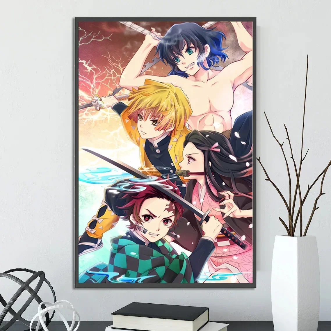 Demon Slayer Self-Adhesive Anime Poster - Hashira & Friends