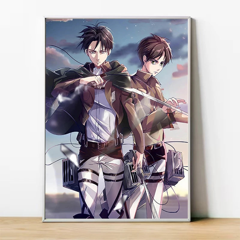 Attack on Titan Anime Canvas Art Poster - Custom Wall Decoration