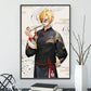 Anime ONE PIECE Self-Adhesive Poster - Sanji, Zoro, Luffy & Nami