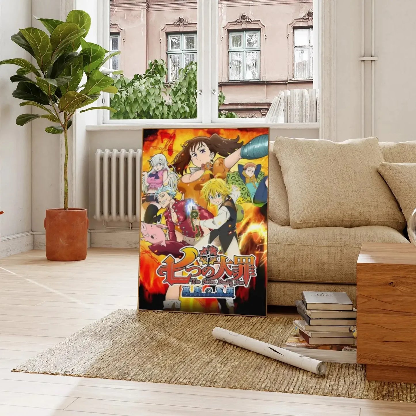 7 Deadly Sins Canvas Art - Modern Wall Decor