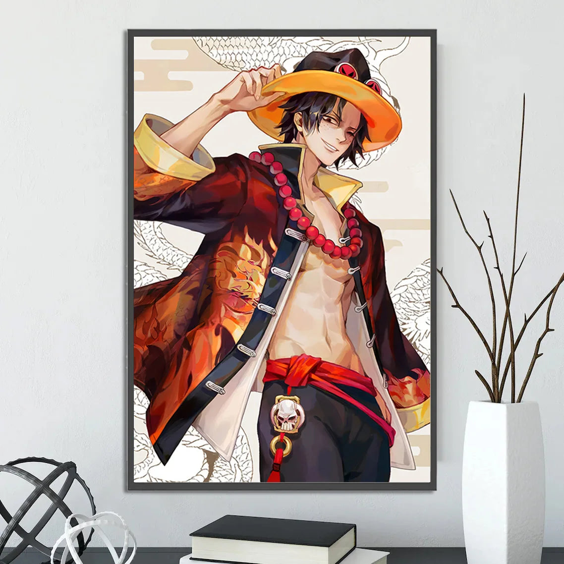 Anime ONE PIECE Self-Adhesive Poster - Sanji, Zoro, Luffy & Nami