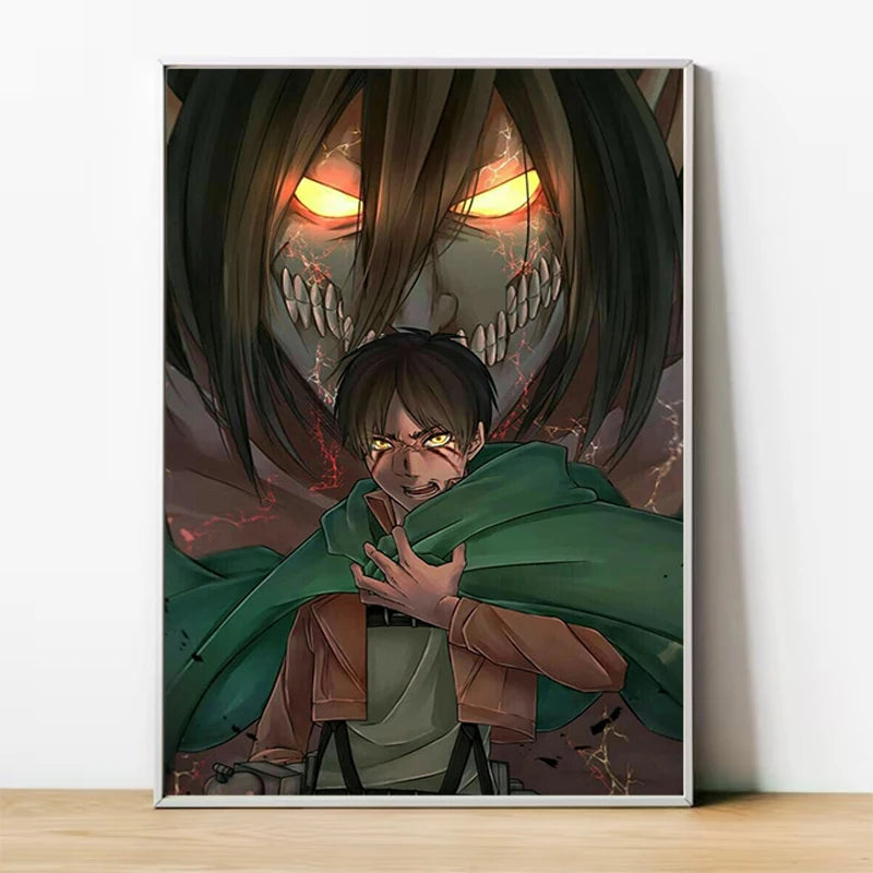 Attack on Titan Anime Canvas Art Poster - Custom Wall Decoration