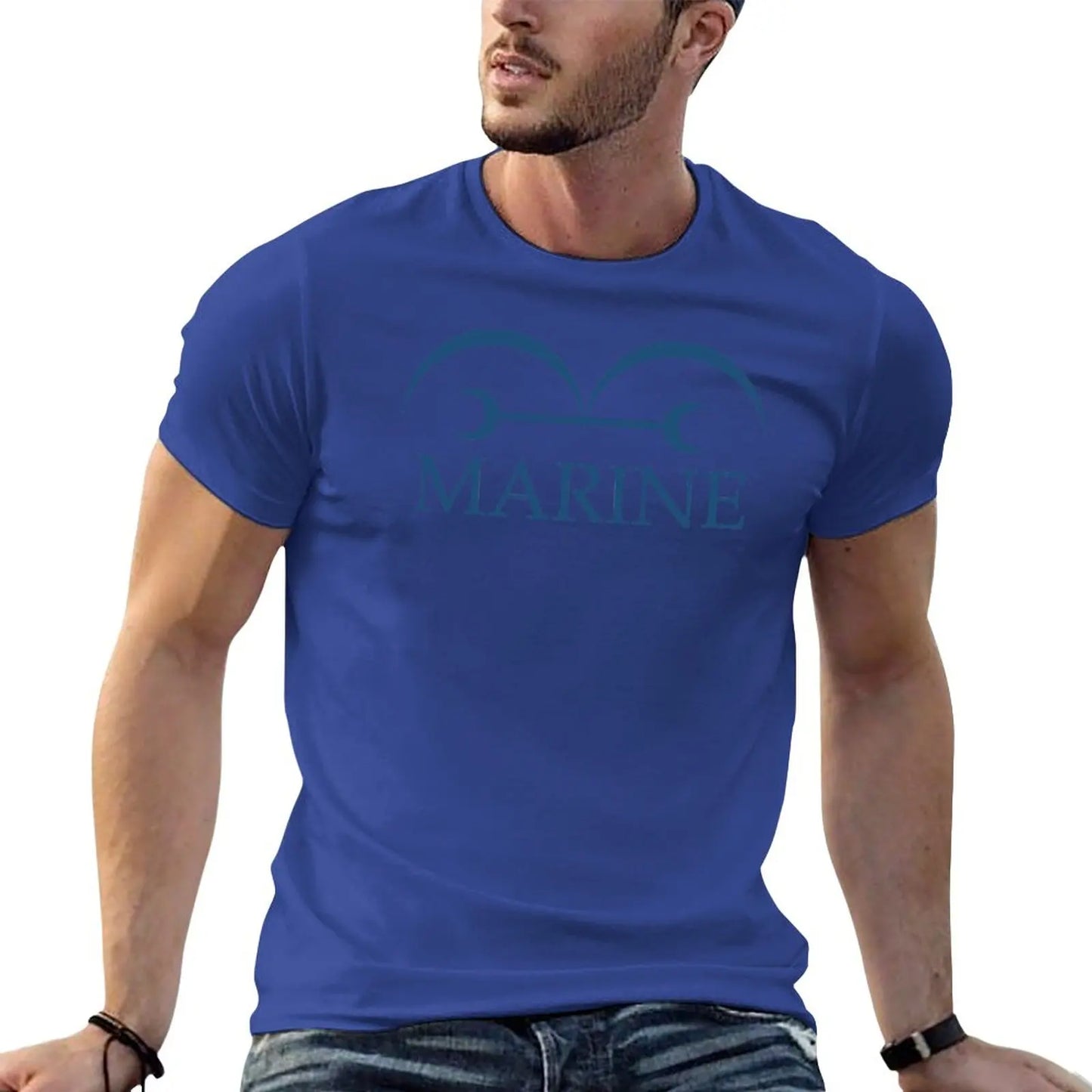 Marine Sports Fan Short Sleeve T-Shirt for Men