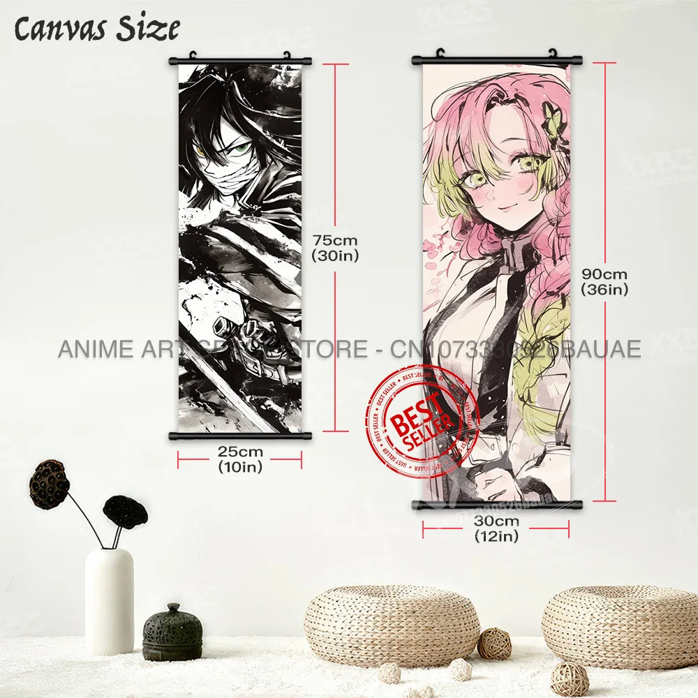 Demon Slayer Rengoku Kyoujurou Canvas Wall Art Scroll