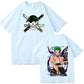 Anime One Piece Zoro T-Shirt - Harajuku Hip Hop Style