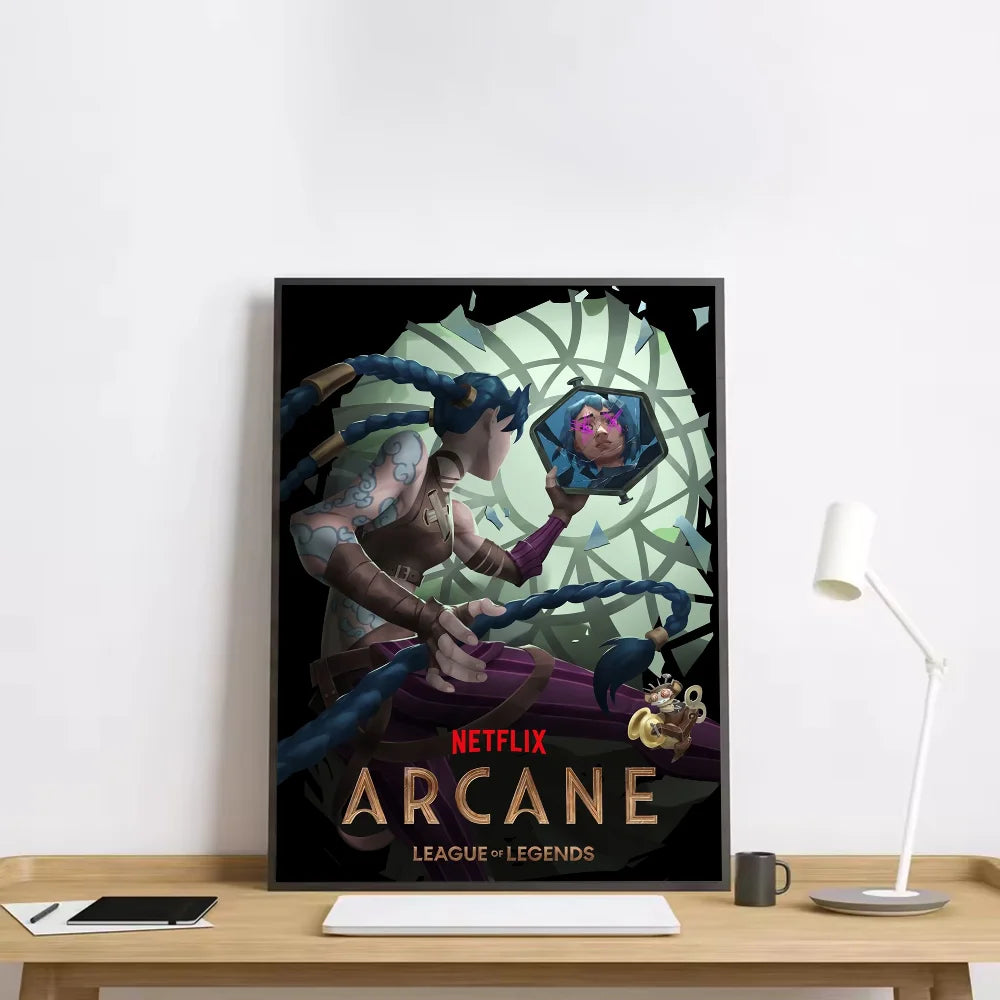 Anime Arcane Season 2 Jinx Graffiti HD Wall Art Poster