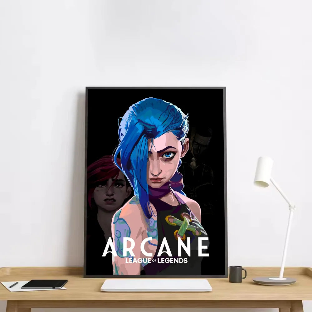 Anime Arcane Season 2 Jinx Graffiti HD Wall Art Poster