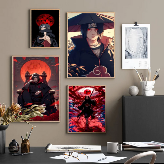 Naruto Uchiha Itachi Self-Adhesive Art Poster