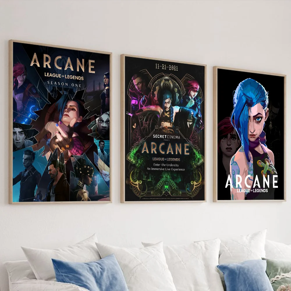 Anime Arcane Season 2 Jinx Graffiti HD Wall Art Poster