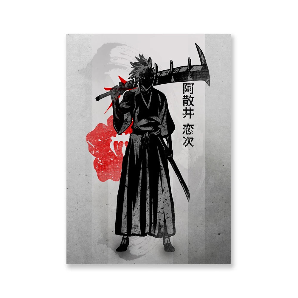 Ichigo Kurosaki Bleach Canvas Wall Art Poster