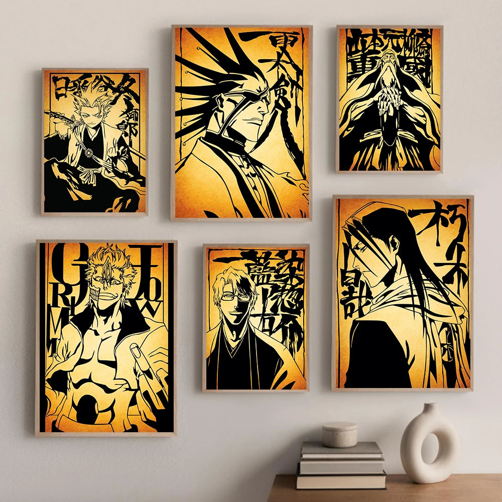 Ichigo Kurosaki Bleach Canvas Wall Art Poster