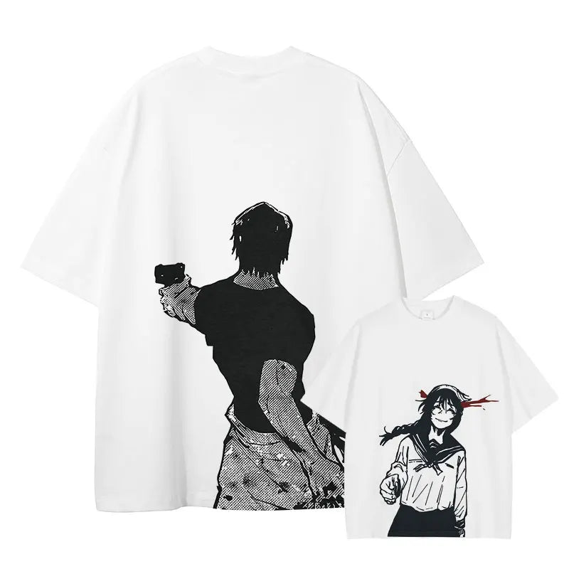 Bilibili Fushiguro Toji Vintage Anime T-Shirt