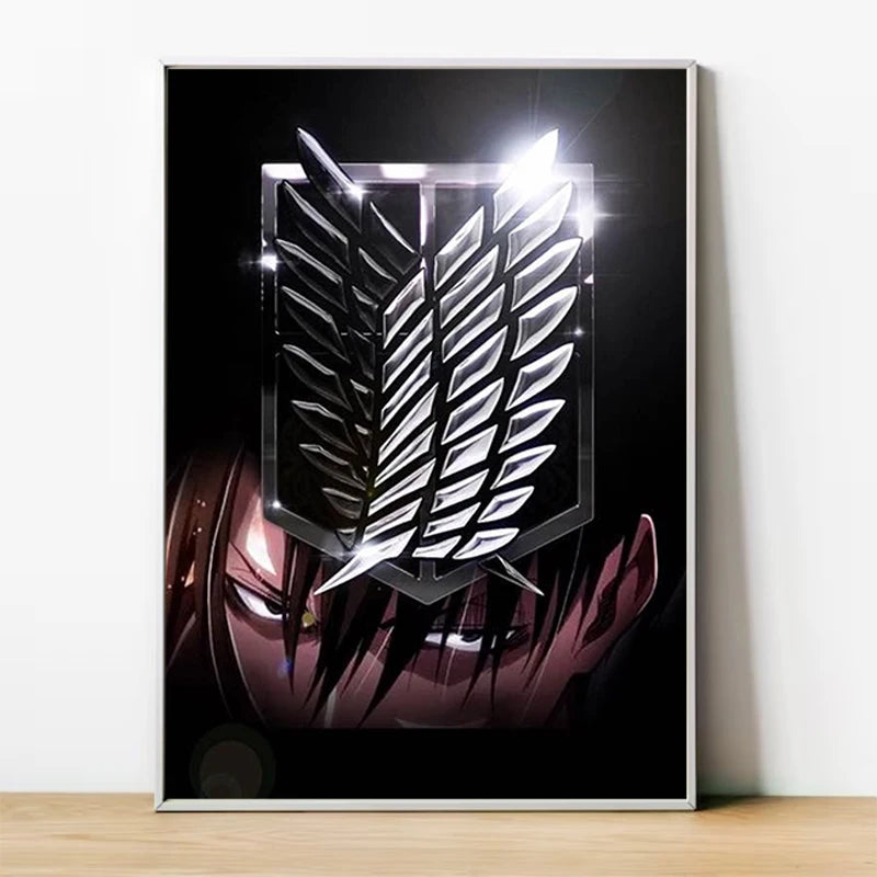 Attack on Titan Anime Canvas Art Poster - Custom Wall Decoration