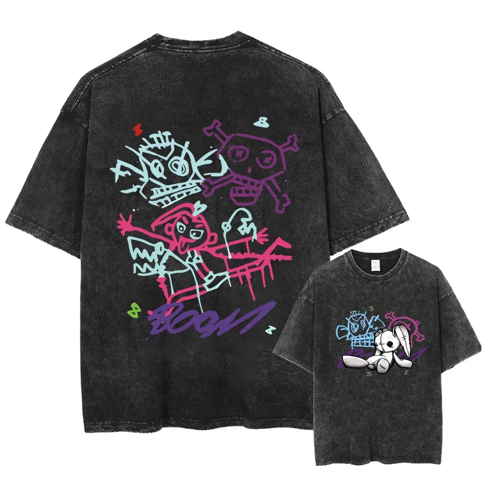 Arcane Jinx Vintage Graffiti T-Shirt for Men and Women