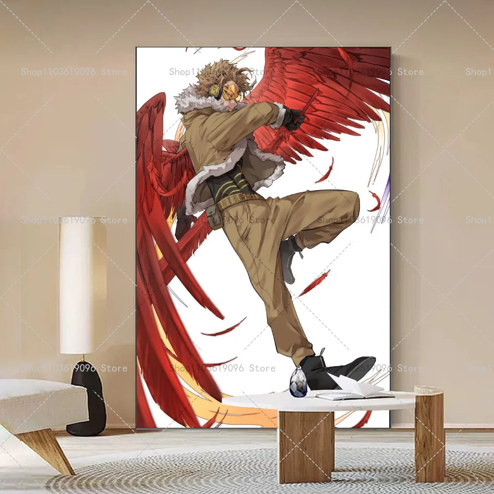 My Hero Academia Hawks Classic Anime Poster