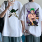 Anime One Piece Zoro T-Shirt - Harajuku Hip Hop Style