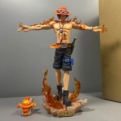 28cm Portgas D Ace Anime Figure - Collectible PVC Statue