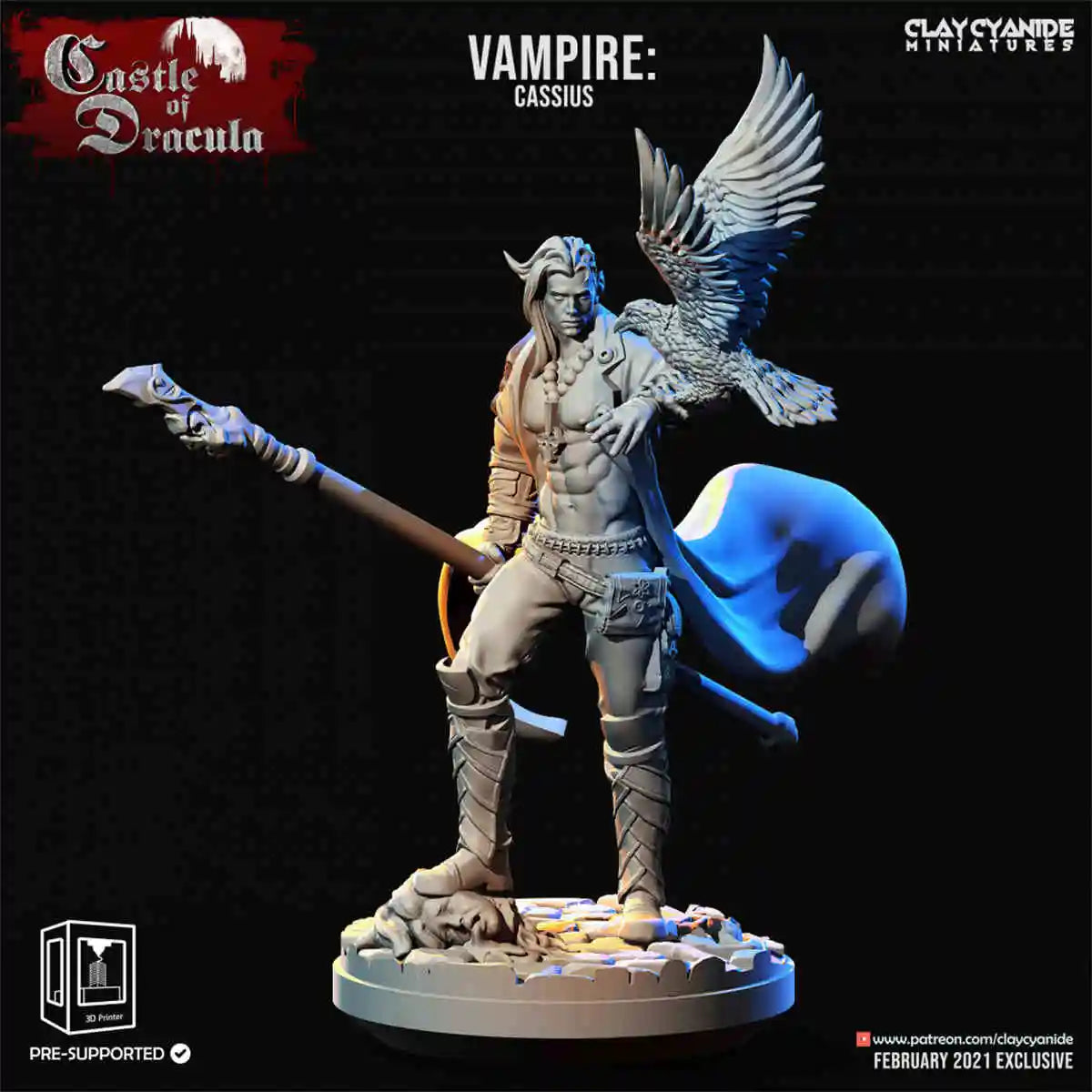 Castlevania DND Running Team Chess Model - Unpainted Resin Figure