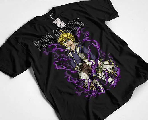 7 Deadly Sins Cotton Anime Shirt for Men