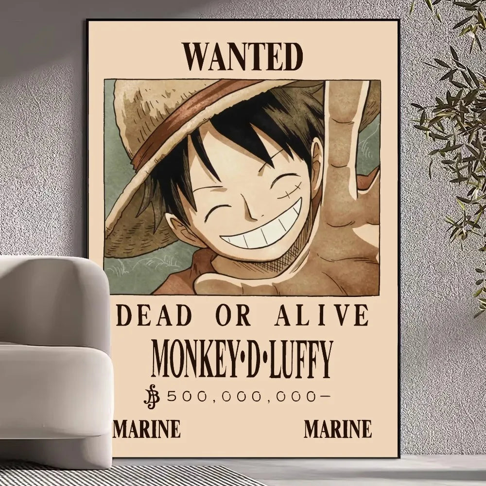 BiliBili One Piece Poster Prints for Home Decoration