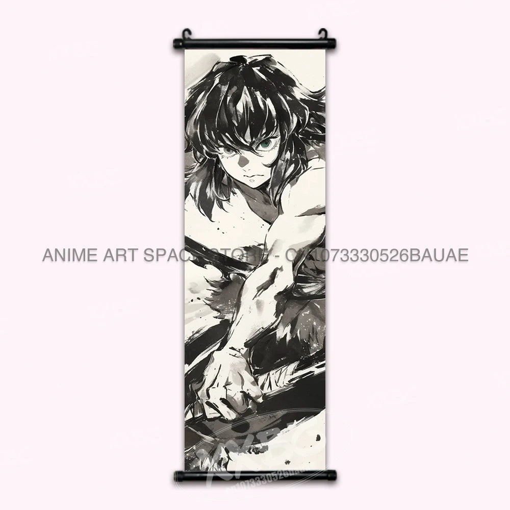 Demon Slayer Rengoku Kyoujurou Canvas Wall Art Scroll