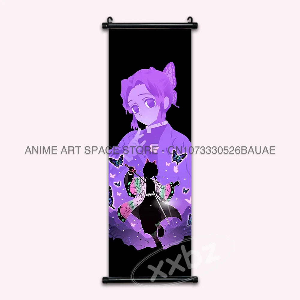 Demon Slayer Tomioka Giyuu Hanging Wall Art Scroll