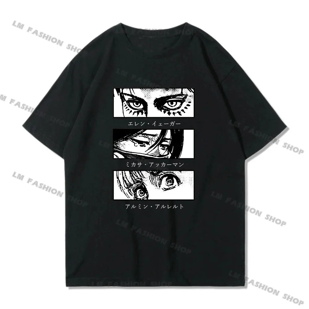 Attack On Titan Graphic Print T-Shirt - Unisex Casual Tee