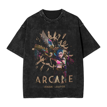 Arcane Anime Jinx Cotton T-Shirt