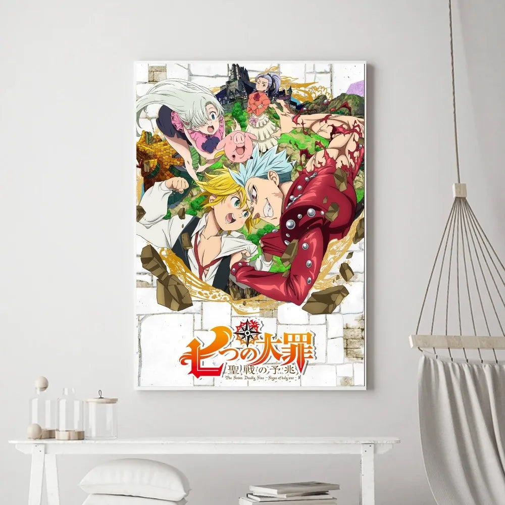 The Seven Deadly Sins Poster Print - Modern Wall Art