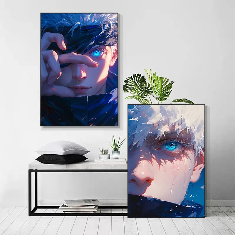 Gojo Satoru Anime Canvas Print - Modern Wall Art