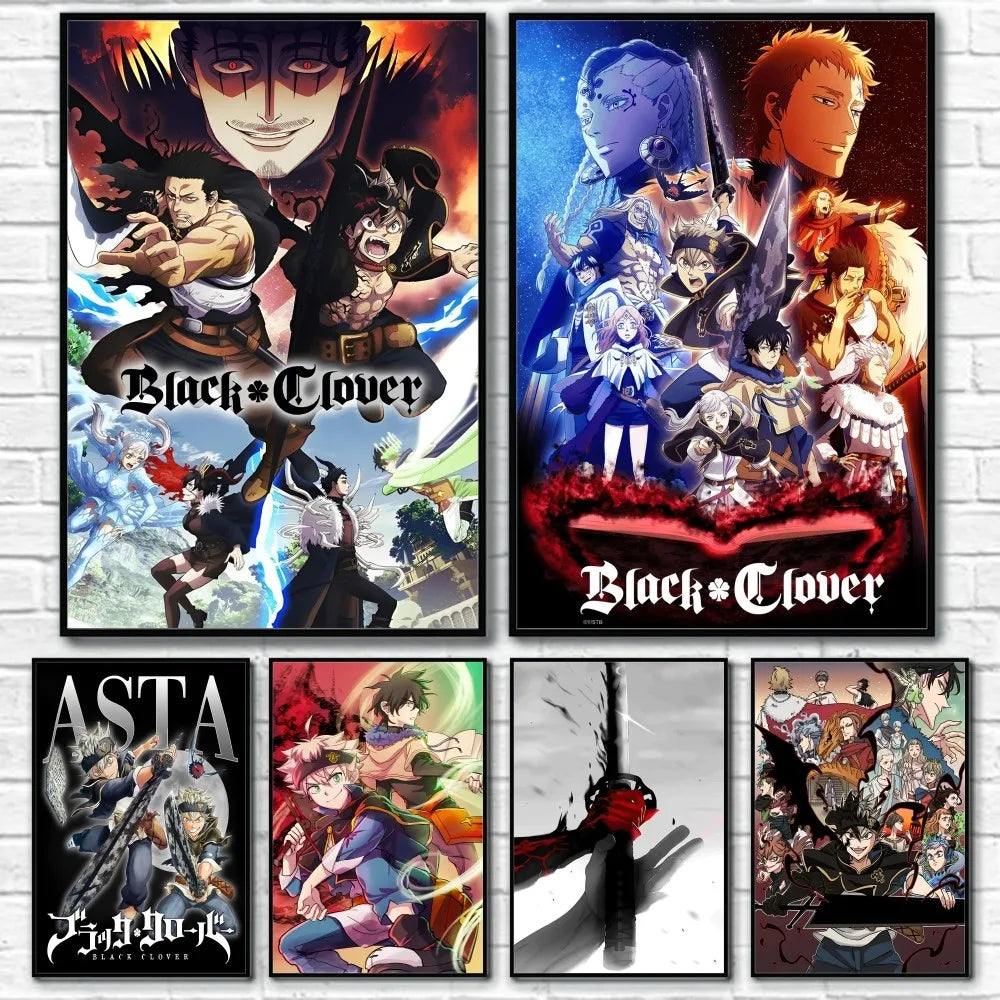 Anime Black Clover Poster - Waterproof Wall Art Decor