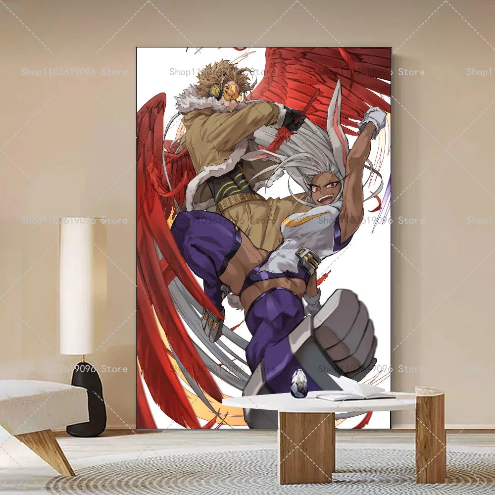 My Hero Academia Hawks Classic Anime Poster