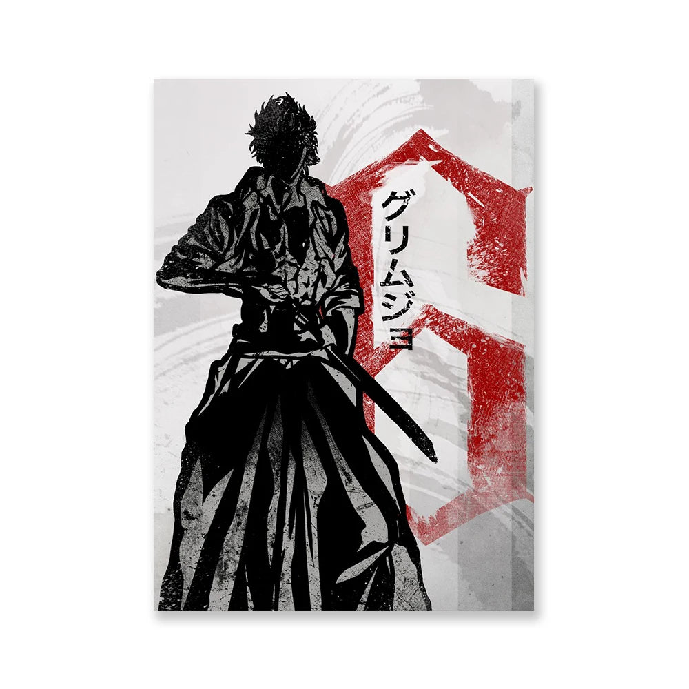 Ichigo Kurosaki Bleach Canvas Wall Art Poster