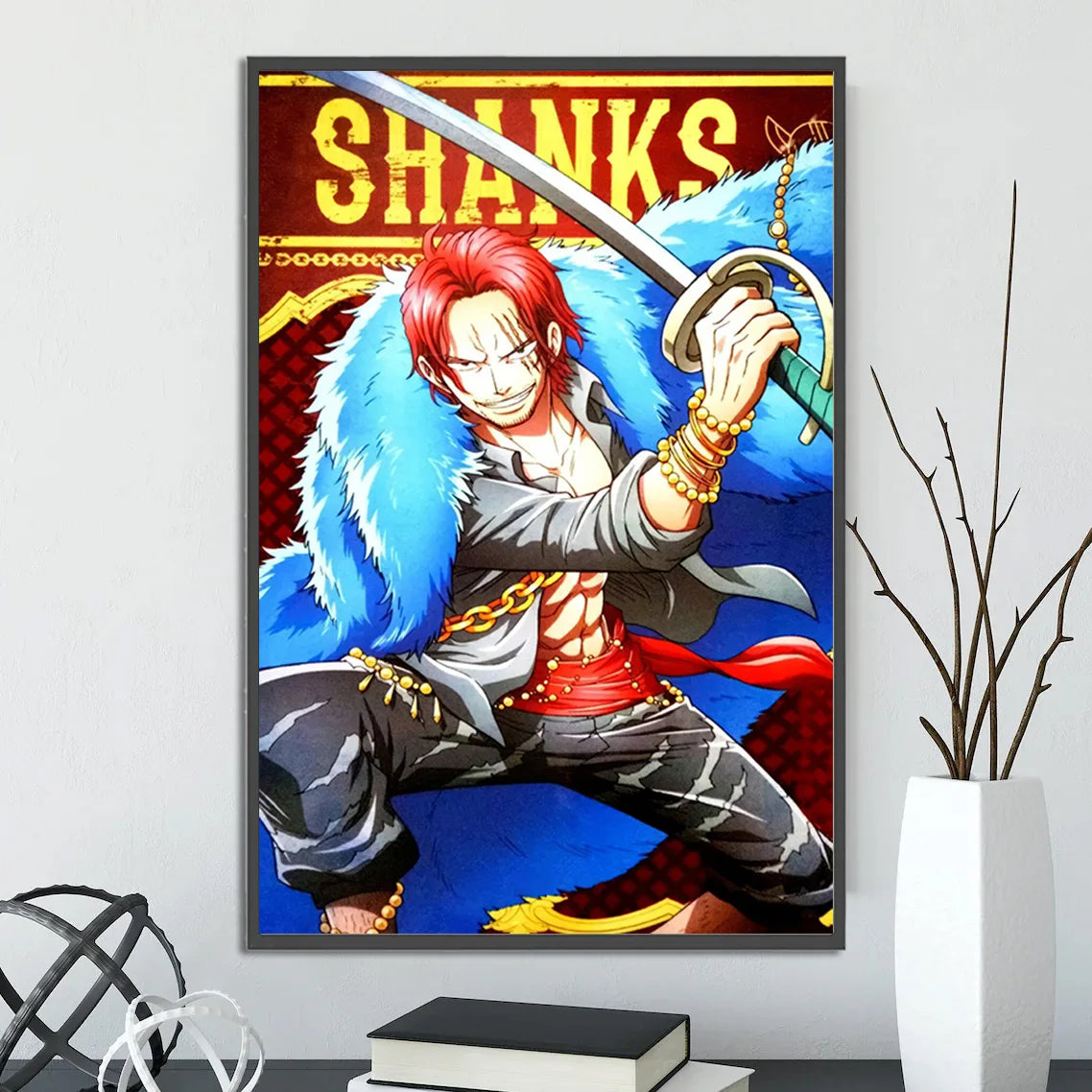 Anime ONE PIECE Self-Adhesive Poster - Sanji, Zoro, Luffy & Nami