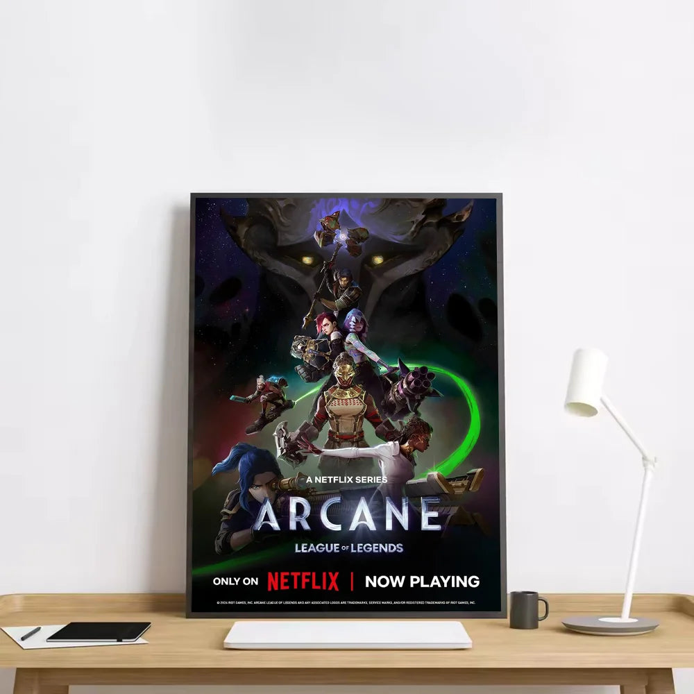 Anime Arcane Season 2 Jinx Graffiti HD Wall Art Poster