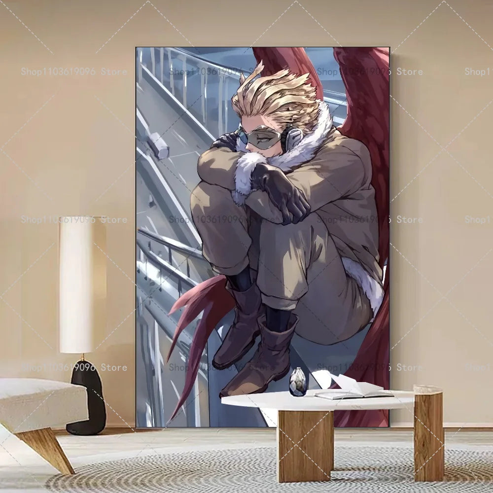 My Hero Academia Hawks Classic Anime Poster