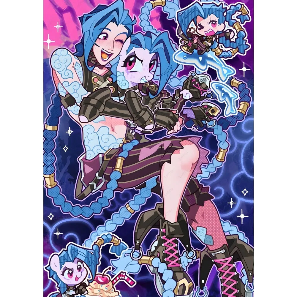 Arcane J-Jinx High-Quality Wall Art Poster