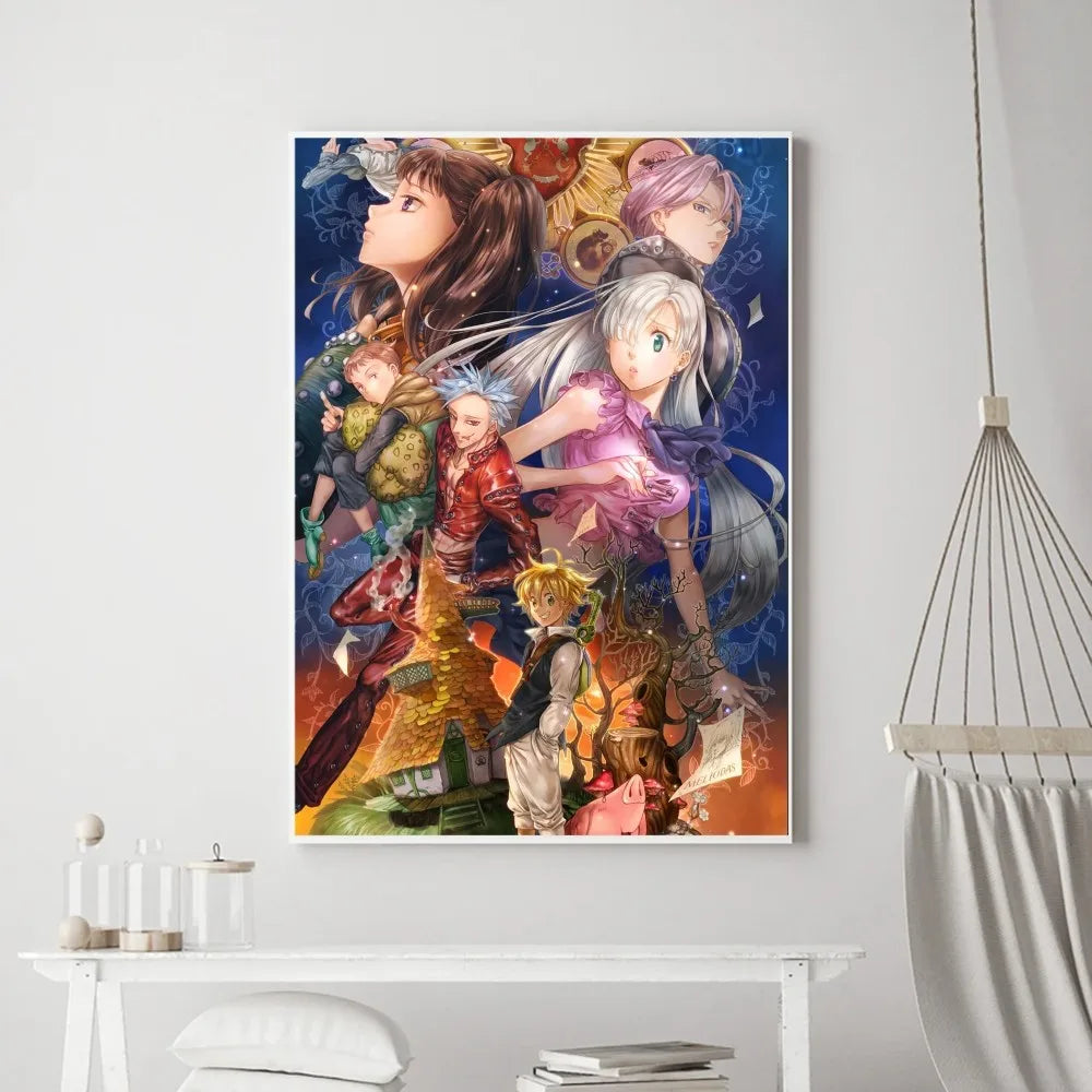 The Seven Deadly Sins Poster Print - Modern Wall Art